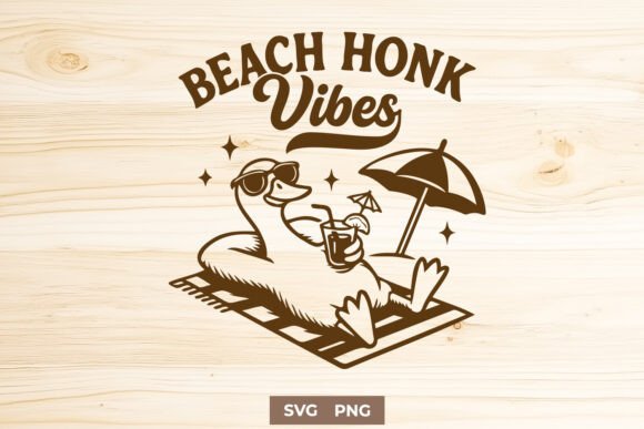 Beach Honk Vibes SVG for Graphics and Crafts