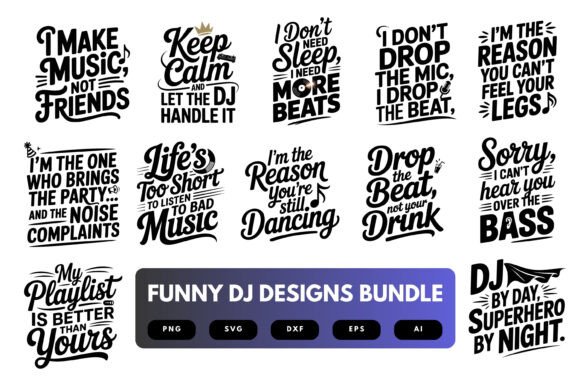 Fun DJ SVG Bundle