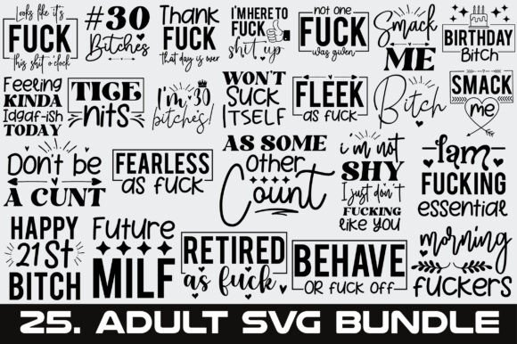 Funny Adult SVG Bundle