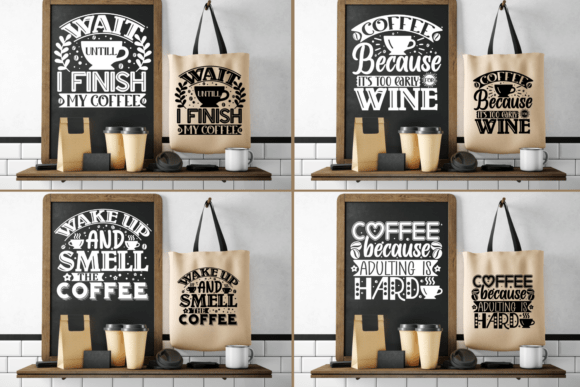 Funny Coffee SVG Bundle for Crafts and Graphics