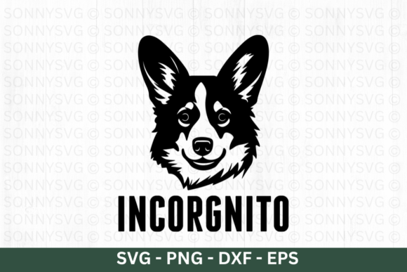 Incorgnito Funny Corgi Svg for Real Projects