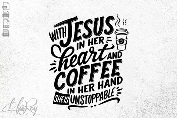 Jesus and Coffee SVG for Crafts and Graphics