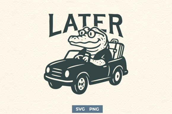 Later Alligator SVG: A Graphic Asset for Crafts and Branding