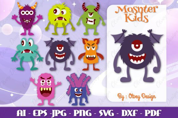 Monster Kids SVG BUND: A Designer’s Take on Fun and Function