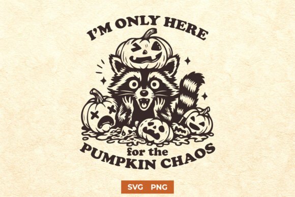 Pumpkin Chaos Graphics for Halloween Crafts