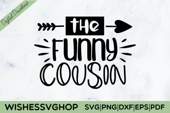 The Funny Cousin SVG PNG Graphics