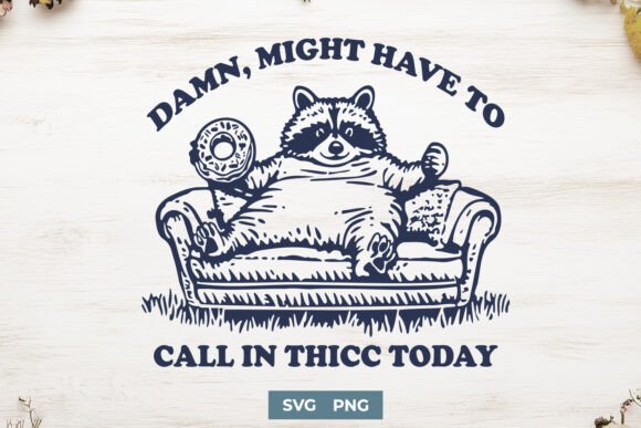 Thicc Raccoon SVG – Graphics for Crafts and Fun